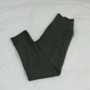 Velocity Gray High-Waisted Leggings with Pockets